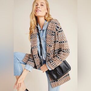 Anthropologie Josefa Wool Sweater Coat